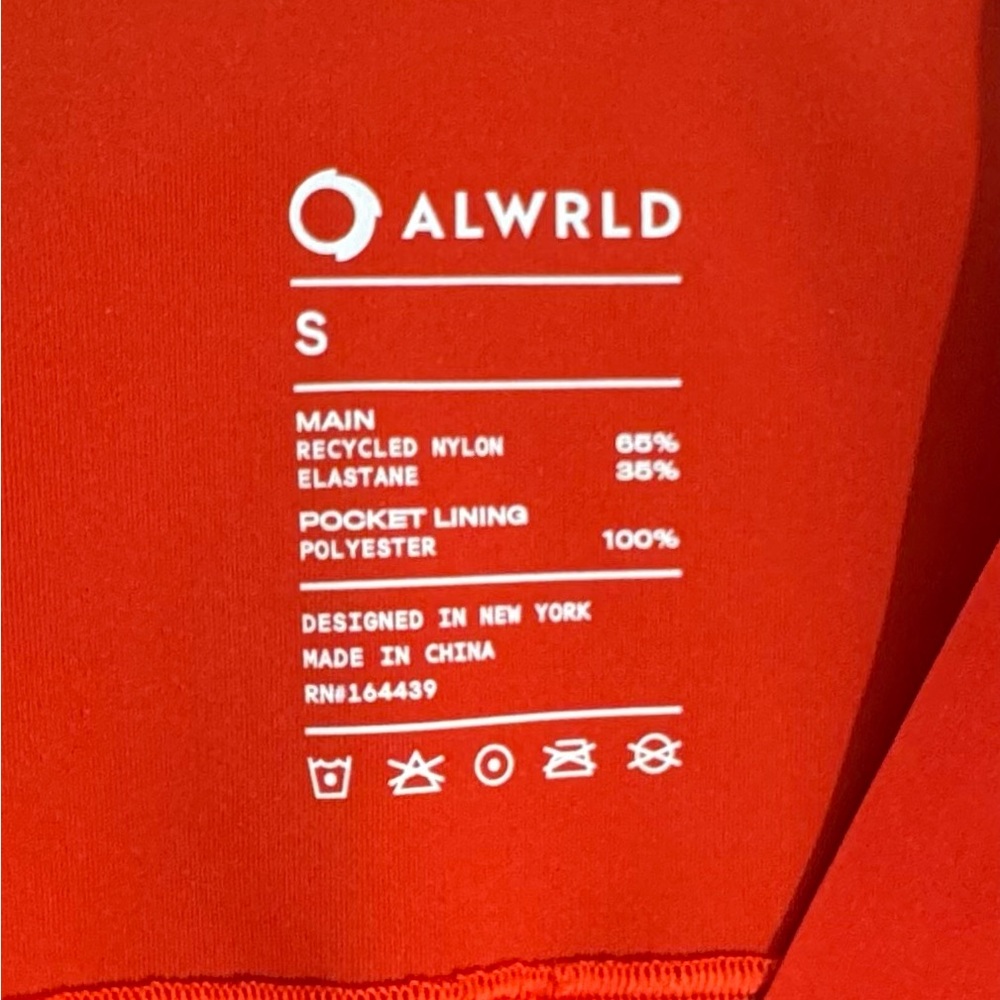 Alwrld Women's‎ Leggings. Small. Orange. 26” inseam. Like new! - Picture 5 of 7
